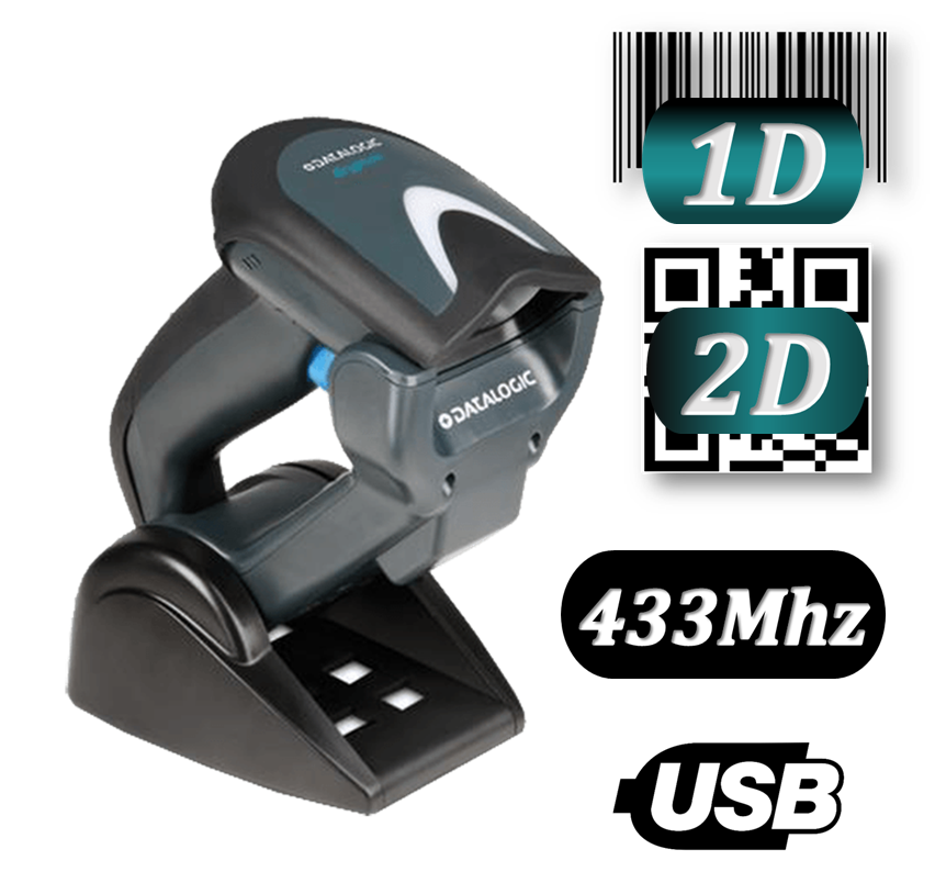 Datalogic Gryphon M4400 2D vonalkódolvasó 433Mhz USB Kit